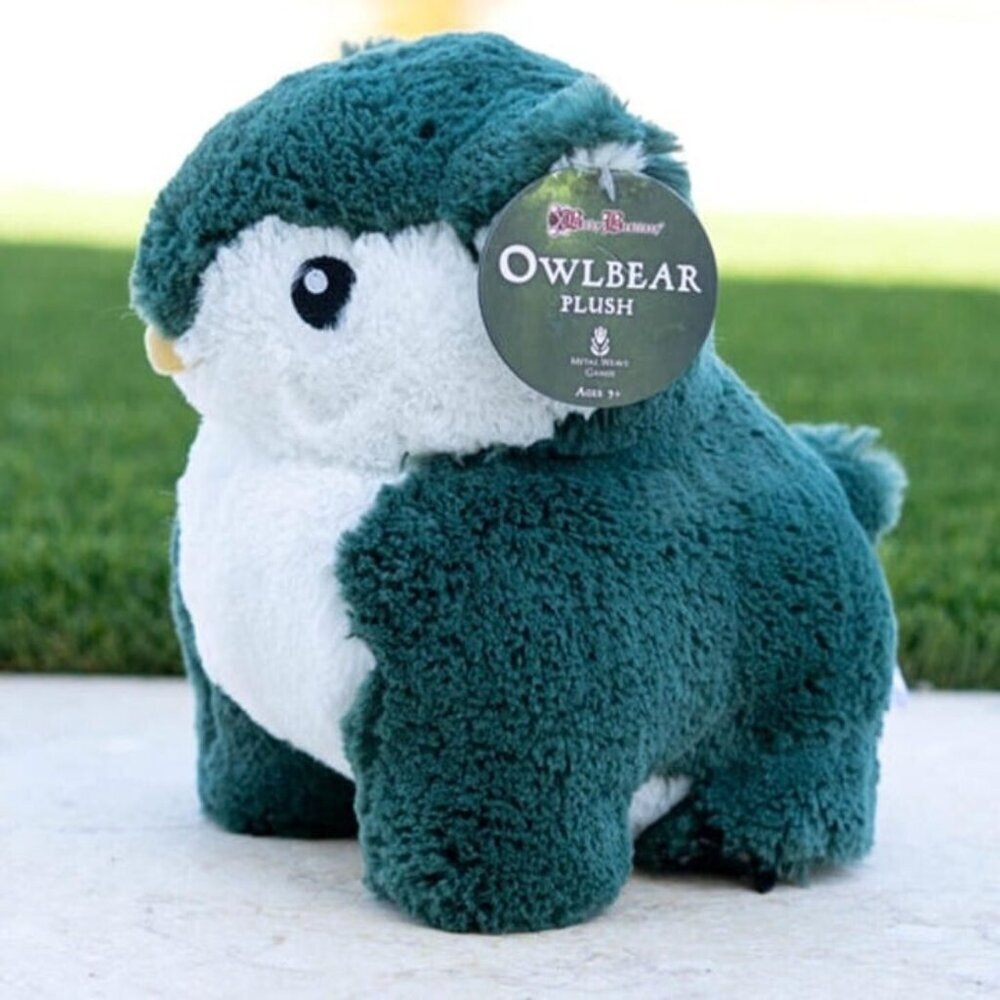 Luxury Owlbear Plush‎ - DND Mythical Creature Stuffed Animal - RARE Mossy Green